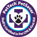 PetTech PetSaver: staff certified in pet CPR and first aid